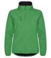 Dames Softshell Jas Clique Classic 0200915 appel groen